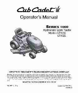Cub Cadet Lawn Mower LT1018-page_pdf